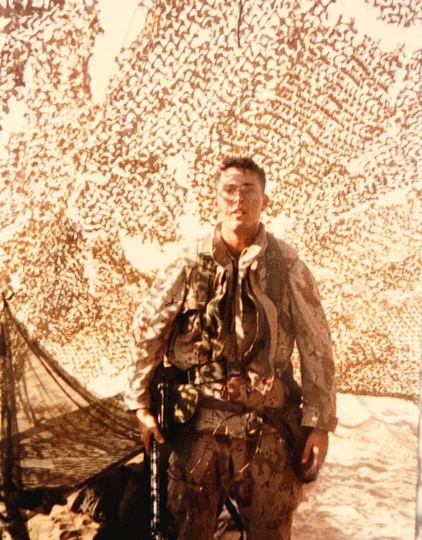 Another pic of me at the Hawk Missle site after a patrol