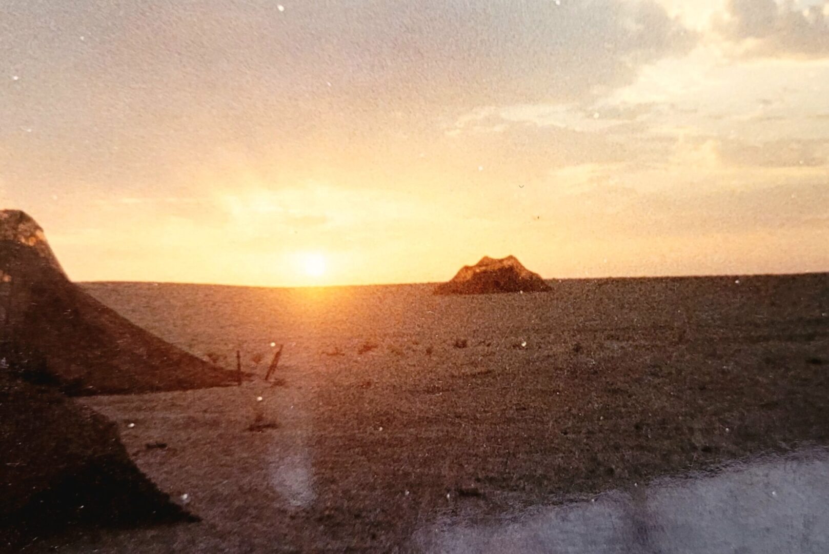 The Saudi desert at sunset
